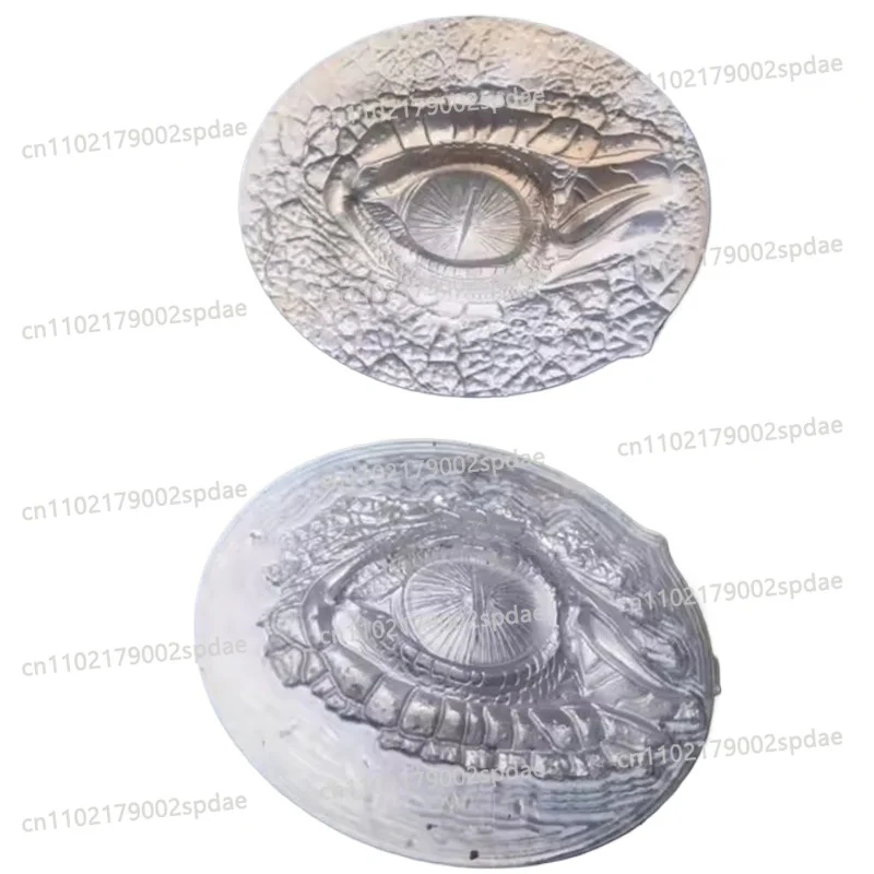 3D Dinosaur Eye Leather Embossing Mold Aluminum Alloy Male-Female Molds Shaping Tool For Leather Craft Stamping DIY