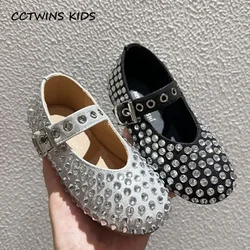 Girls Shoes Autumn Toddler Kids Fashion Mary Jane Dress Party Ballet Flats Children Brand Sandal Show Dance Rhinestone Soft Sole