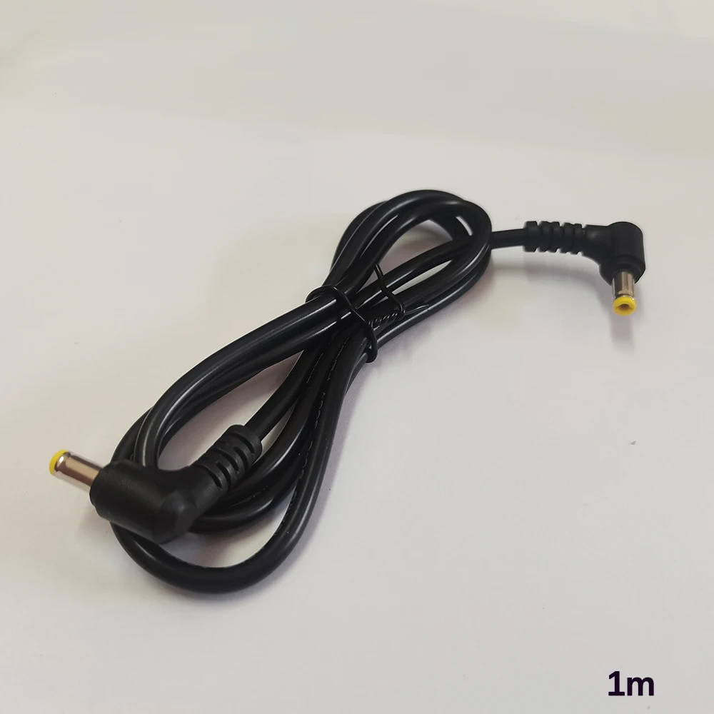 1 Stück DC-Stromkabel, rechtwinklig, 5,5 x 2,5 mm, Stecker auf Stecker, Stromadapter, 18 AWG, Verlängerungskabel, kompatibel mit 5,5 x 2,1. – Detail 4