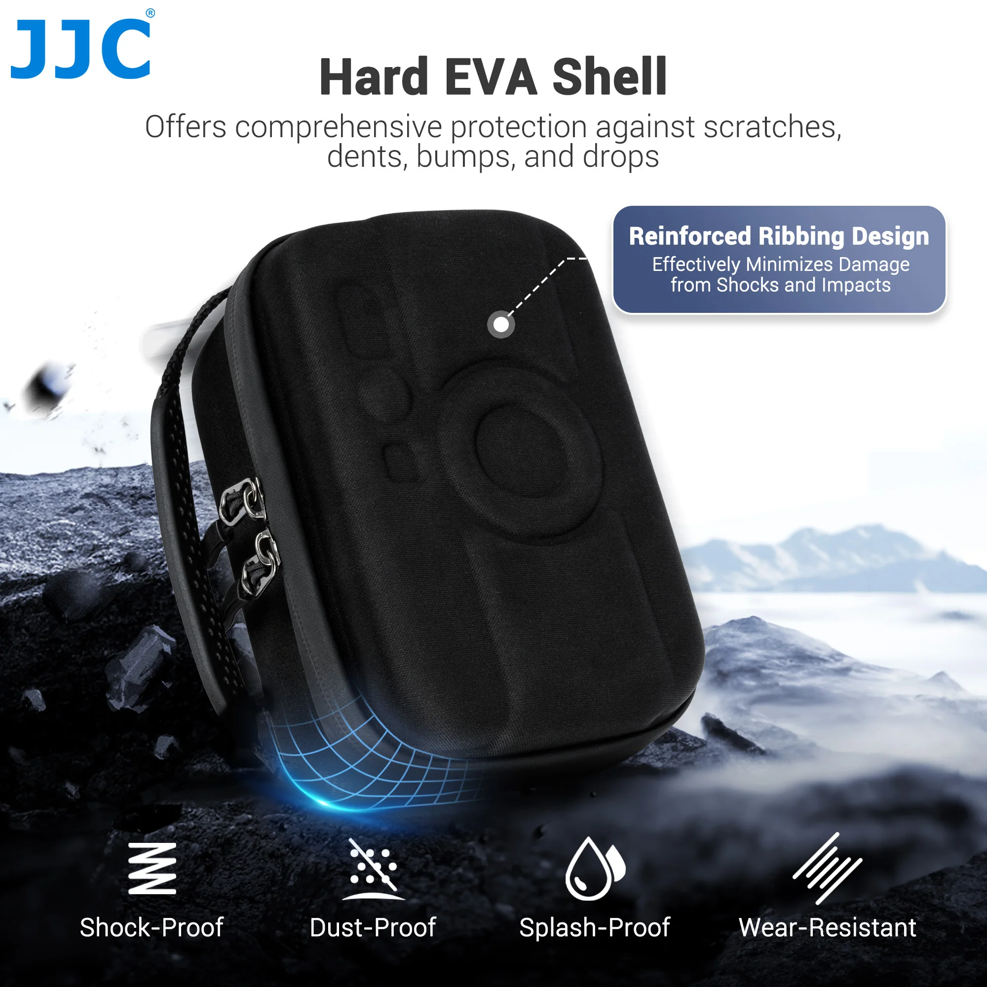 JJC حقيبة كاميرا صلبة محمولة لفوجي فيلم إنستاكس ميني إيفو ميني ليبلاي ، إنستاكس ميني 40/ميني 11/ميني 10/ميني 9 كاميرا فورية