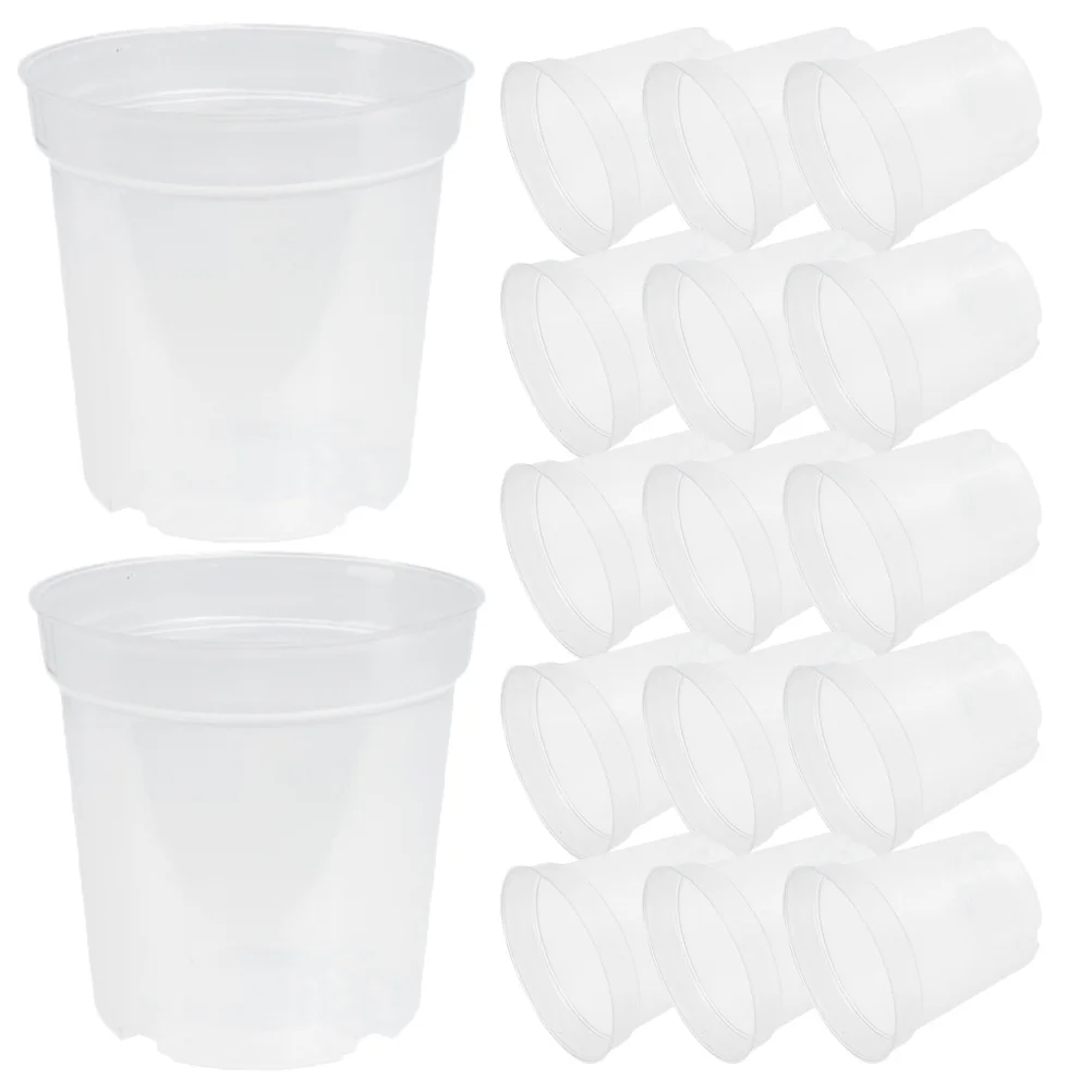

30Pcs Seedling Pots Plastic Nursery Pot with Drainage Holes Garden Balcony Indoor Plant Planting Containers Flower Pots
