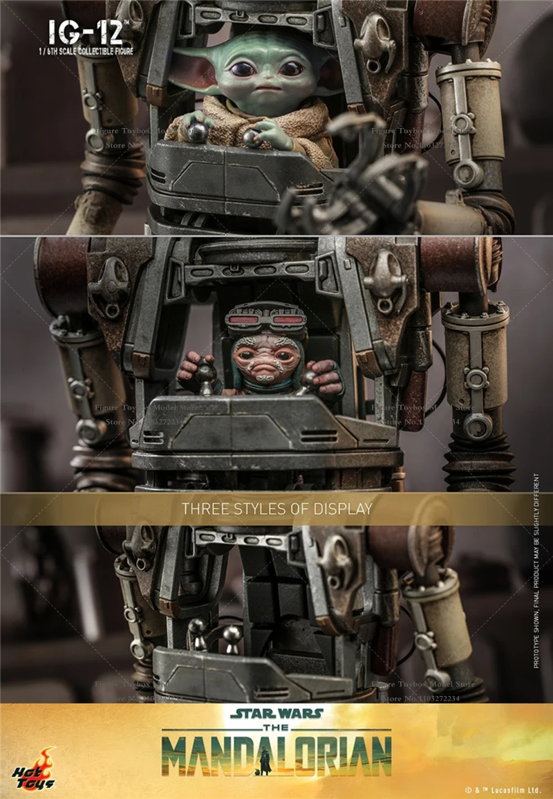 HotToys HT 1/6 TMS104 TMS105 IG-12 Kenmerken Geluidseffectfunctie De Mandalorian Beweegbare 12" Volledige Set Star Wars Fans Beeldje