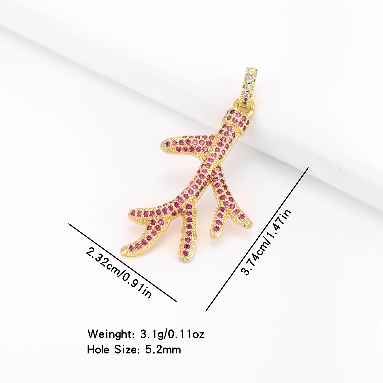 Fashion Fully Crystal Branches Pendant For Women Girl Crystal Handmade DIY Jewerly Christian Jewelry Making Accessories Gifts