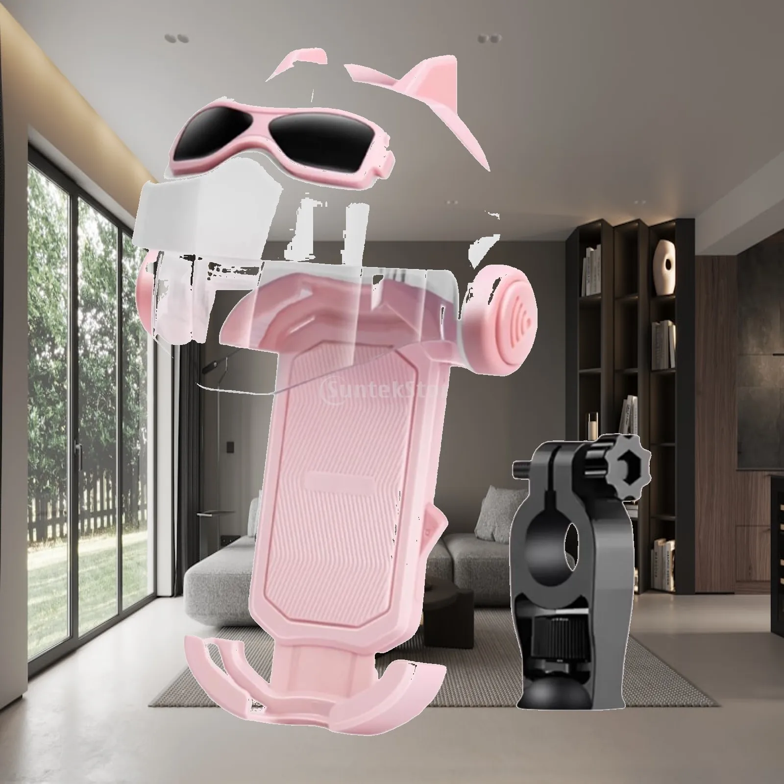Mobile phone holder for motorcycle, scooter, all types of phones
