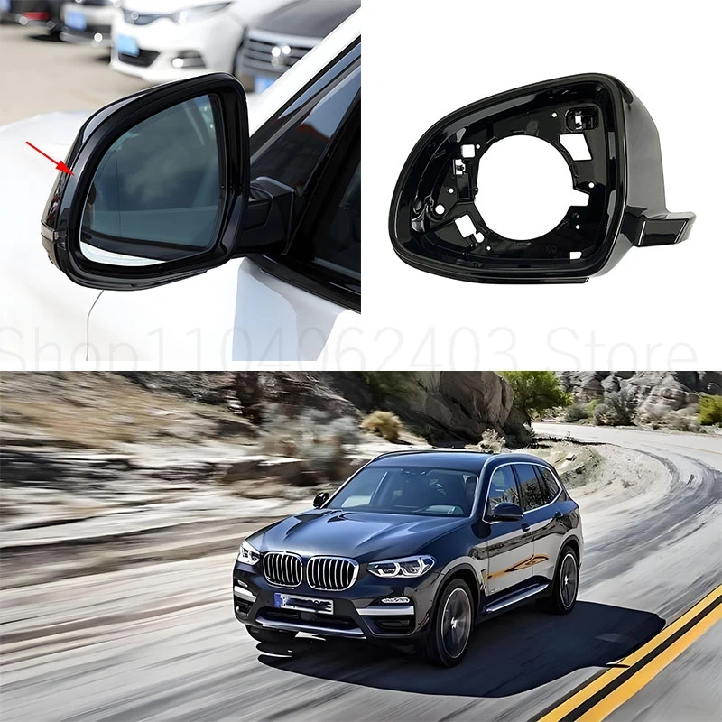 

Glossy Side Mirror Cover Frame For BMW X3 X4 X5 X6 X7 G01 G02 G04 G05 G07 2017 2018 2019 2020 2021 2022 Rearview auto holder