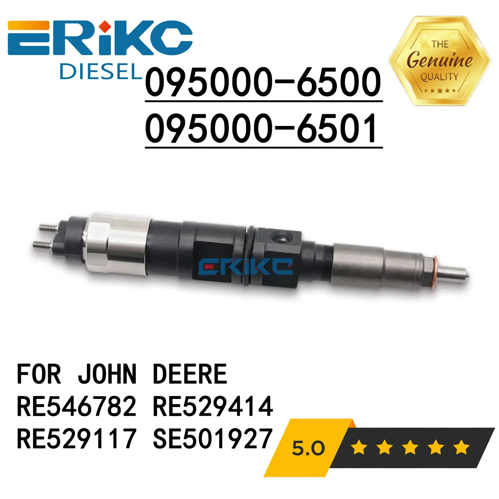 

Auto Diesel Injector 095000-6500 095000-6501 Engine Nozzle Part 095000-6503 Diesel Inyector RE529117 for JOHN DEERE