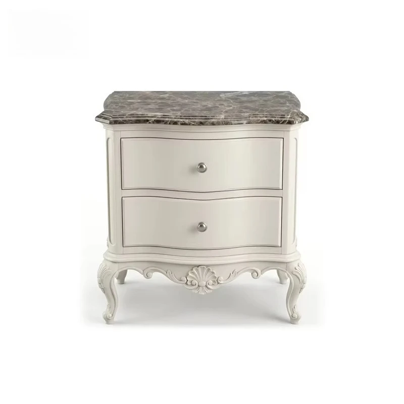 Marie Antoinette Style Lockers | French Classic Carved Wood Bedside Tables