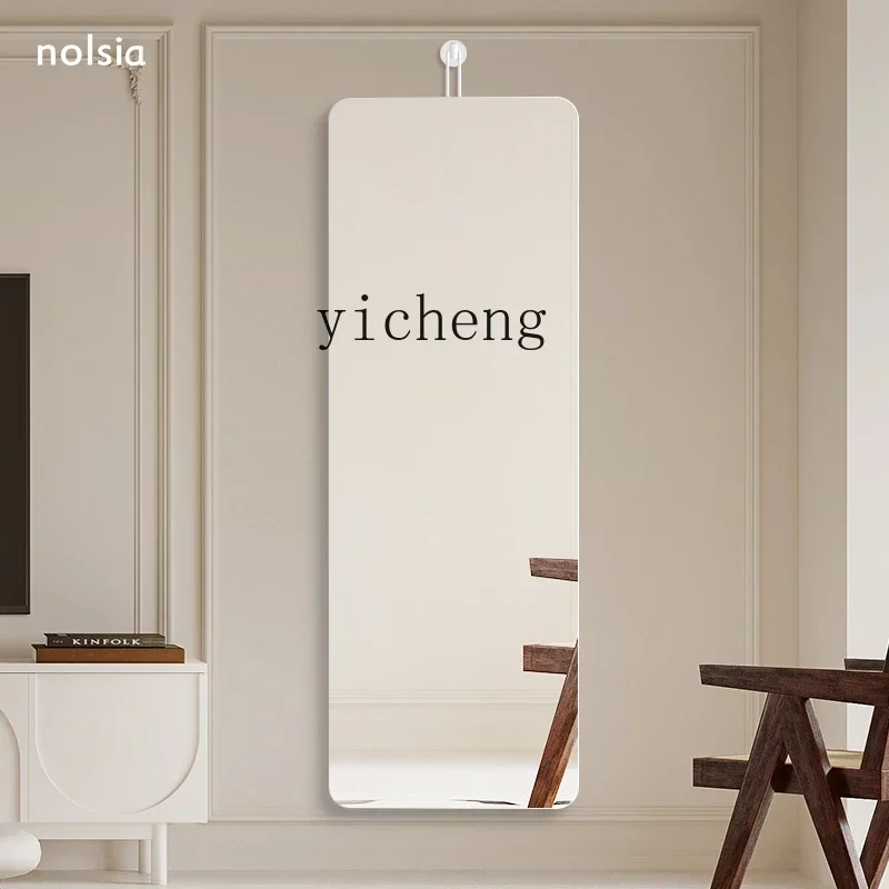 With Hooks Full-Length Mirror High-Grade Home Cloakroom Changing Mirror Living Room Wall-Mountedl17