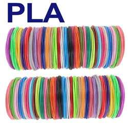 Diamètre du filament PLA 1,75 mm, matériau d'impression 3D couleur pour stylo 3D, 10/20/30 couleurs, 100M 150M 200M, incolore et inodore, sûr et respectueux de l'environnement, consommables d'imprimante 3D