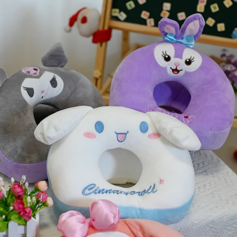 Cute My Melody Kuromi Nap Pillow Lovely Hollow Hand Rests Office Classroom StellaLou Cinnamoroll Pillow Cushion Gifts Washable