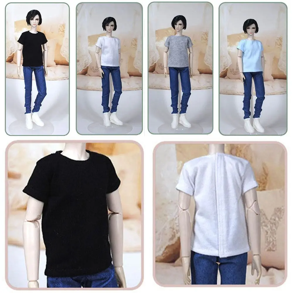 5 Styles for 1/6 Doll Accessories Fashion Men T-Shirt Male Clothes Doll Clothes Kids DIY Toys