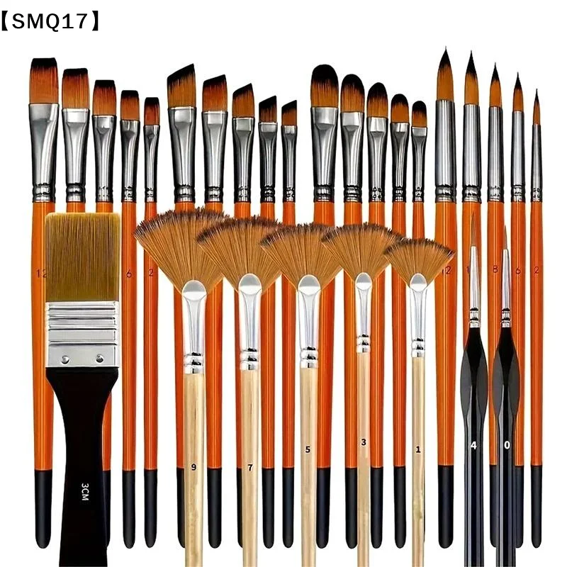 Model Kit Acrylic Paint - 28/32개 아크릴 페인팅용 페인트 브러쉬 세트,