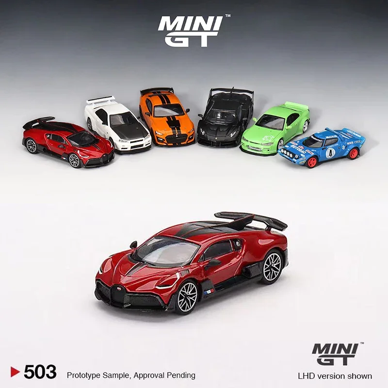 

MINIGT 1:64 Model Car Buga Divo Alloy Sport Vehicle #503 LHD Red Metallic