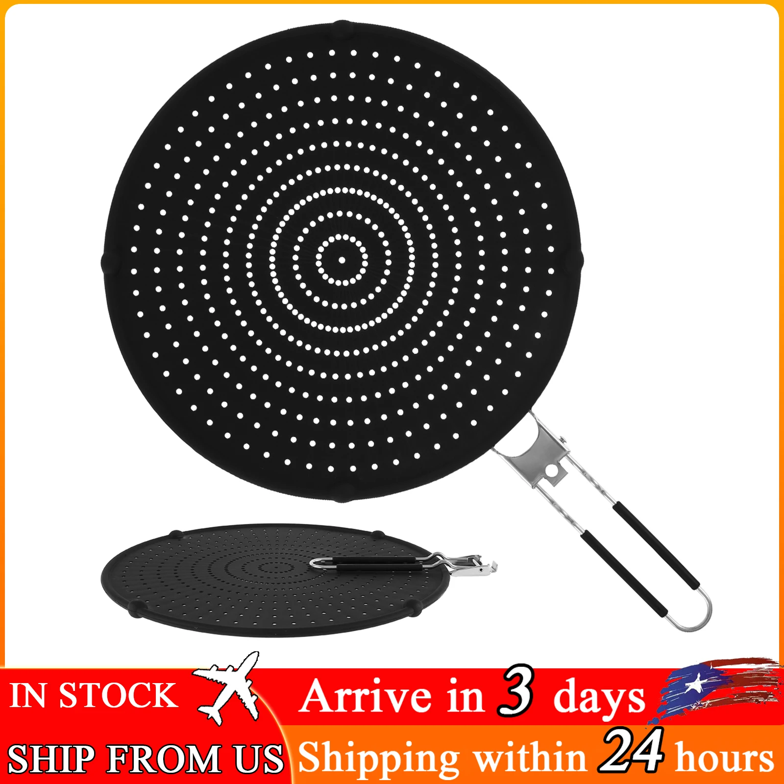 

Silicone Splatter Screen Cooking Multipurpose Splatter Cover Heat Resistant Splatter Board Kitchen Draining Board Cooling Pad