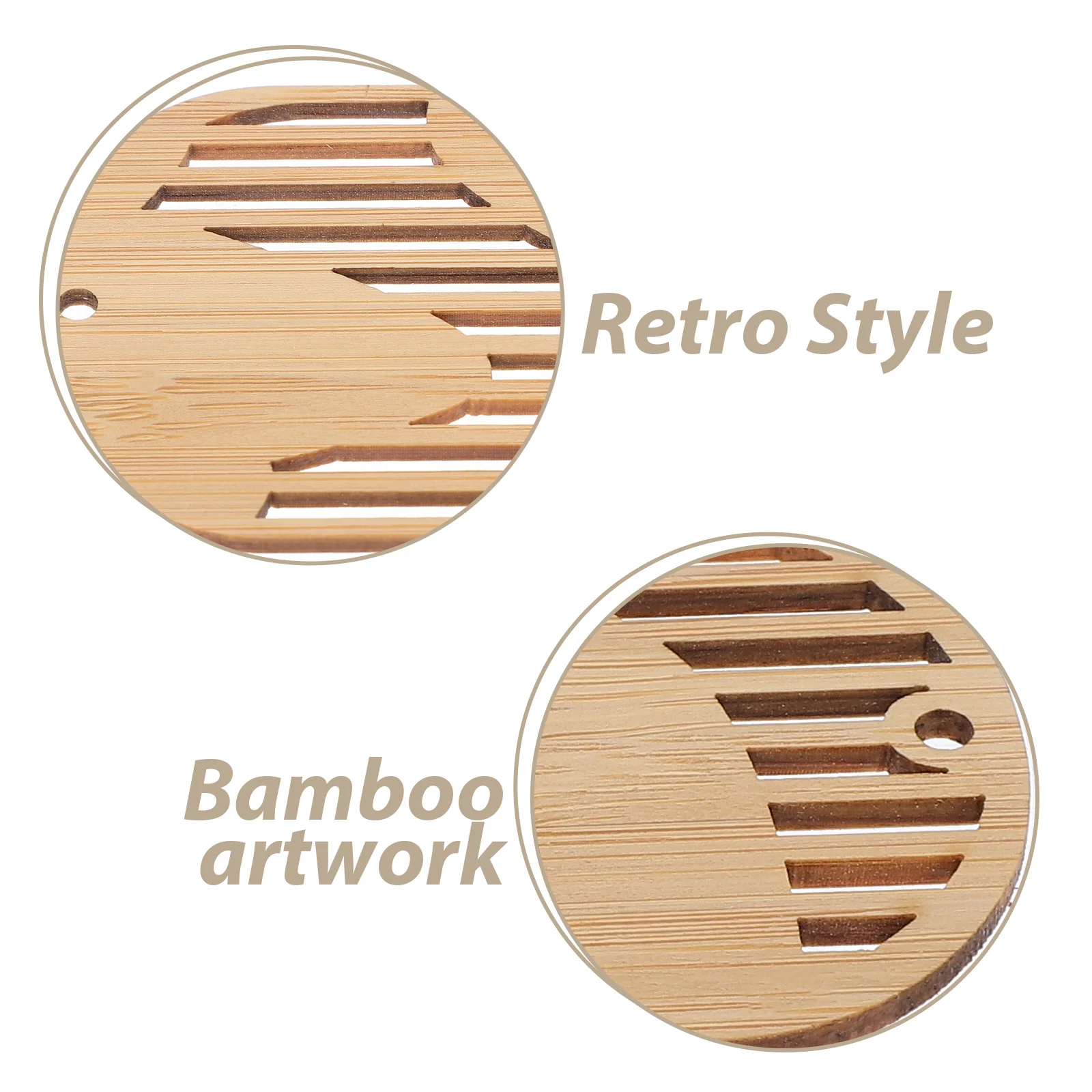 

4Pcs Bamboo Bookmarks DIY Unfinished Decorative Book Page Markers Lightweight Reading Page Sign Gifts for Women Readers