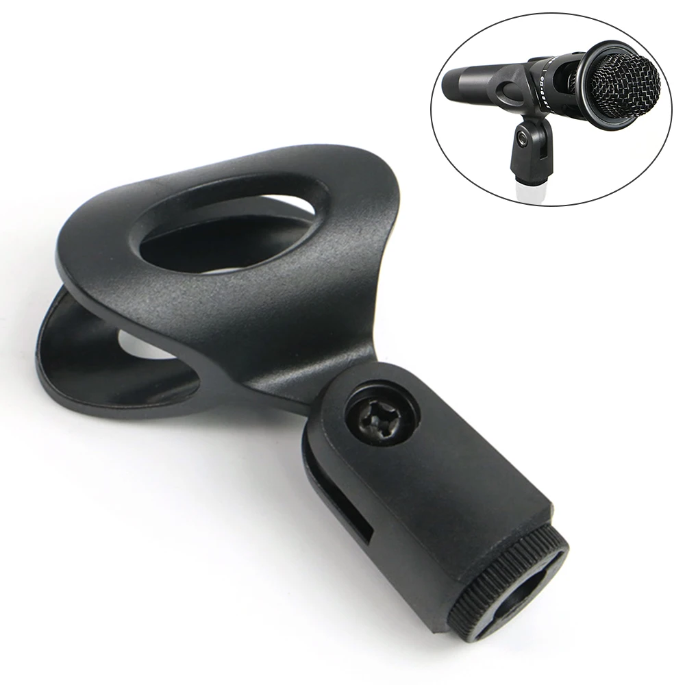 

Microphone U Shaped Clamp Clip Bracket Accessory 3/8 Screw Plastic Clip Flexible Microphone Clip Bracket Mount For Microphone