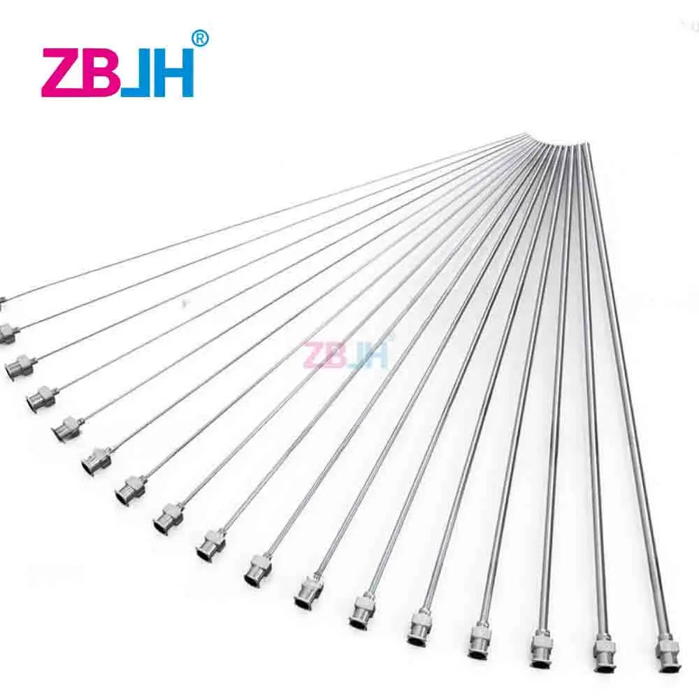 5Pc 300mm Cannula Length Dispensing Needle (8G,10G,11G.19G,20G Optional) Blunt Tip All Metal Glue Dispensing Machine Needle