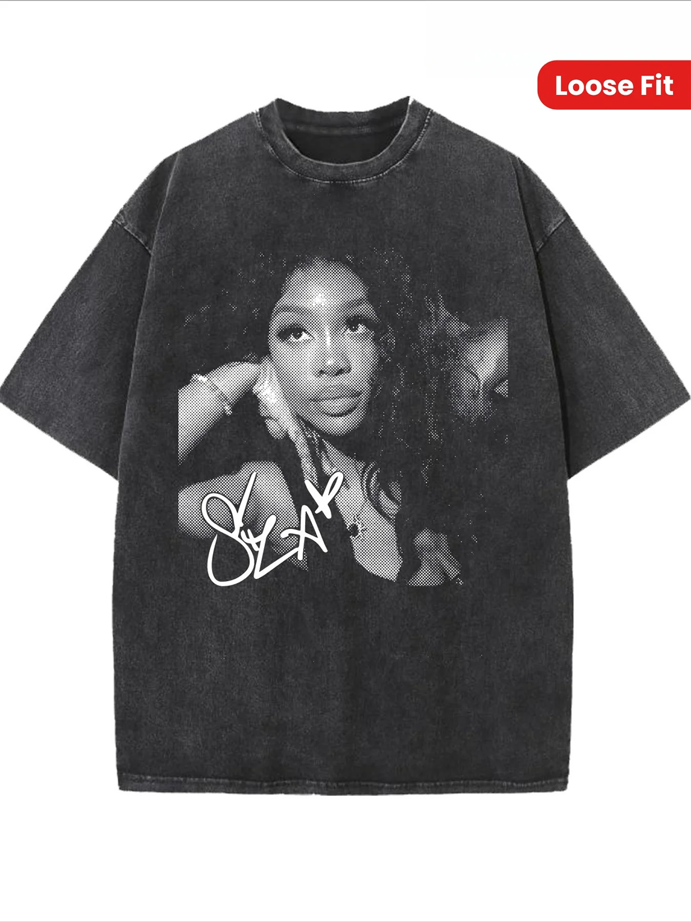 

2025-26 American Retro Classic Washed T-Shirt, Trendy Short-Sleeve for Adults, Suitable for All Seasons,Loose-Fitting Cotton Top