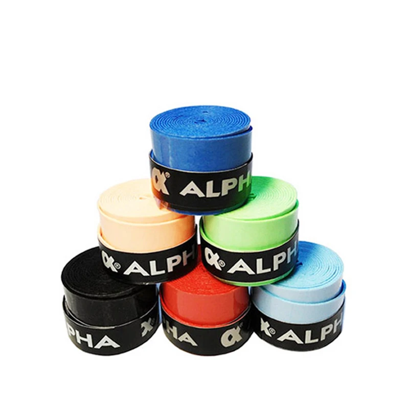 Alpha 10PCS Tennis Overgrip Stick Grips Sweatband Badminton Grip Tapes Supper Stick Tape White