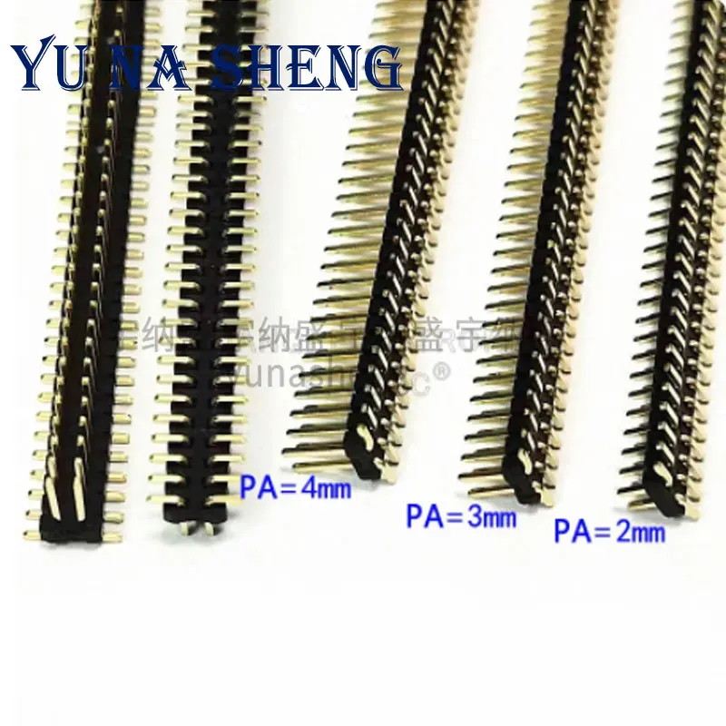 10PCS1.27mm Pin Header SMT Connector Male Height 4mm 3mm 2mm 2*2/3/4/5/6/7/8/9/10/12/30/50p For PH 4.3/3.4/2.0 Female Socket