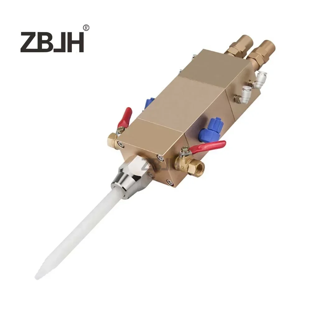Double-acting back-suction double-liquid increased flow AB dispensing valve Pneumatic precision filling valve
