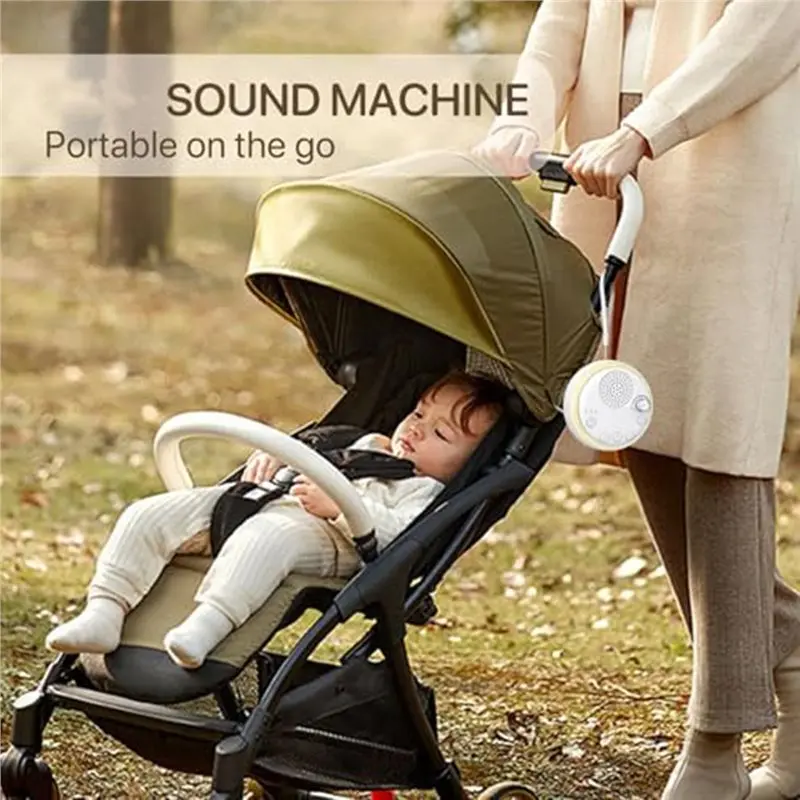 Portable White Noise Machine For Baby Sleeping, 16 Soothing Sounds, Night Light, Timer Function, Sleep Aid For Newborns