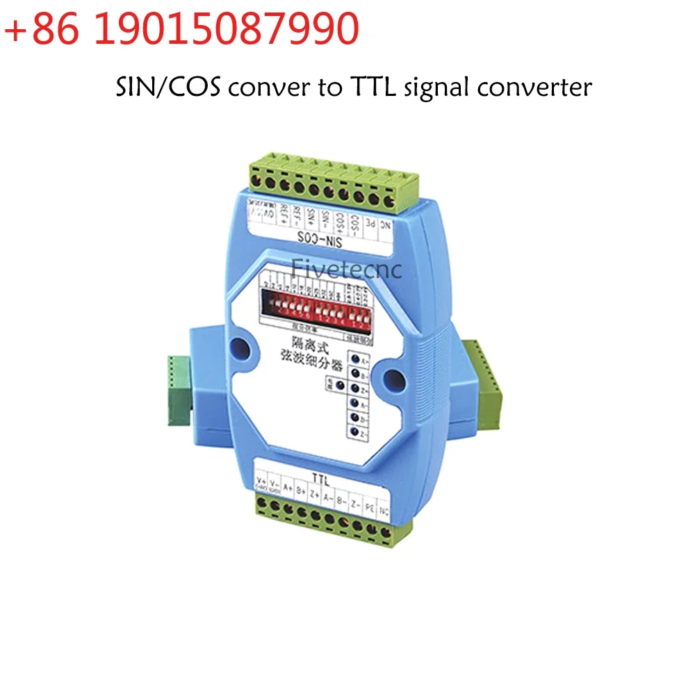 Linear scale Encoder Converter Sine / cosine wave signal conver to TTL / Sin Cos isolated subdivider isolation For Heidenhain