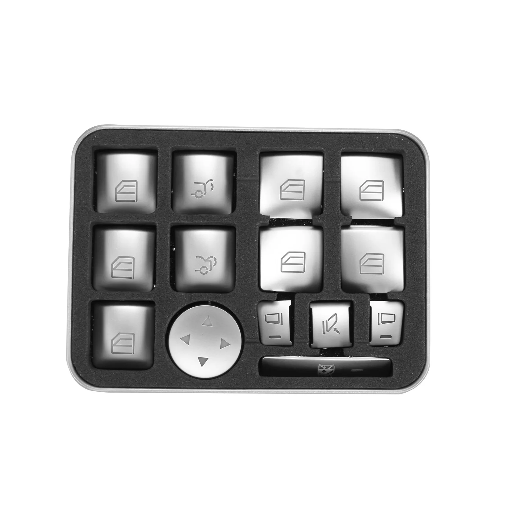 

112X Car Window Glass Lift Button Sticker For Mercedes Benz B C E Gla Cla Glk Gl Ml Gle Class