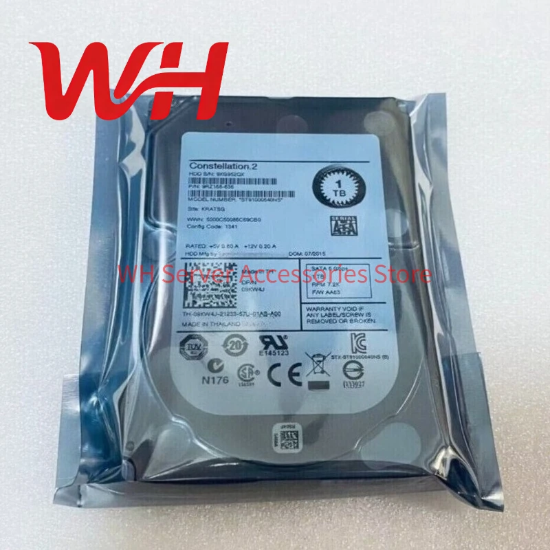 

for Dell 9KW4J ST91000640NS 1TB 7.2K 64MB 6G 2.5" SATA 9RZ168-636 Enterprise Server / NAS HDD Internal Hard Disk Drive 09KW4J
