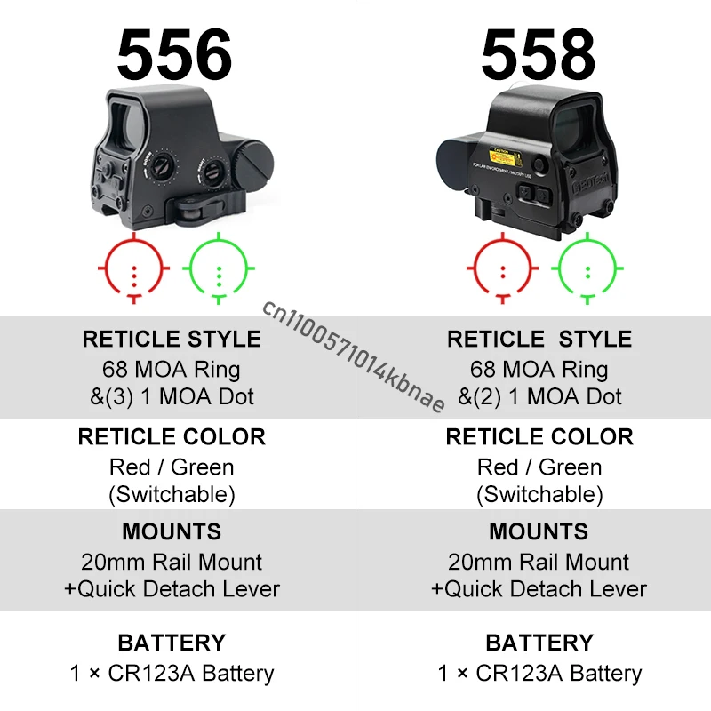 551 552 553 556 558 المجسم ريد دوت البصر البصرية بندقية نطاق الصيد منعكس البصر Riflescope 20 مللي متر جبل الادسنس بندقية #6