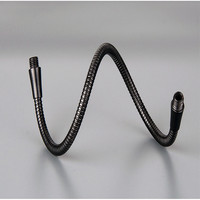 1pcs LED Gooseneck Metal Hose Dia6mm/8mm/10mm Bendable Black Shaping Universal Soft Tube for Table Lamp Spotlight Floor Lamp DIY