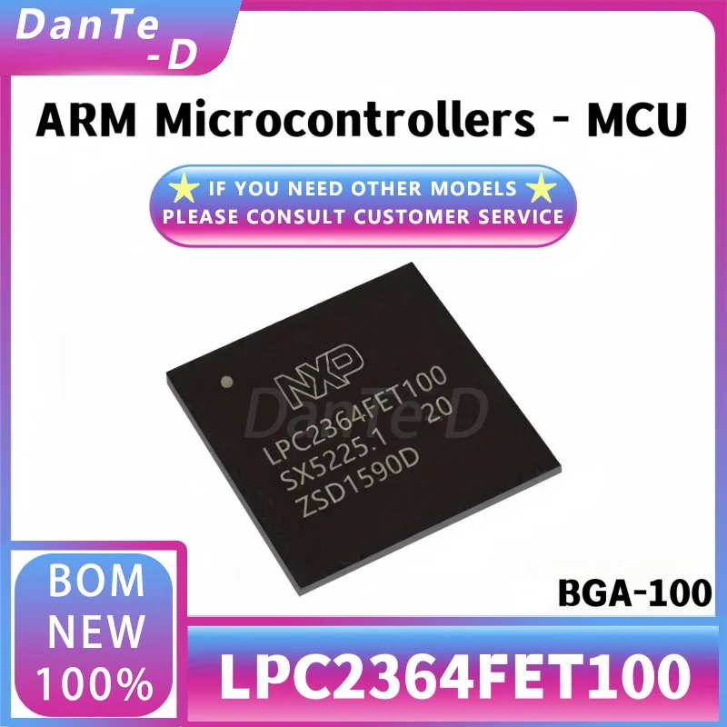 

LPC2364FET100,518 TFBGA-100 ARM микроконтроллер-MCU оригинальный аутентичный