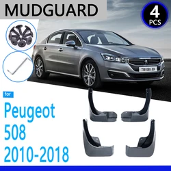 Mudguards fot for Peugeot 508 SW 508sw 2010~2018  2011 2015 2016 2017  Car Accessories Mudflap Fender Auto Replacement Parts