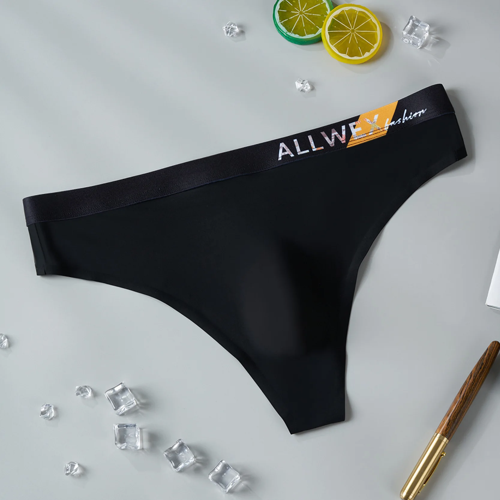 Mens Ice Silk Seamless G-string And Thong Sexy 3D Pouch Low Rise T-Back Underpants Ultra-Thin Breathable Quick Drying Panties image 4