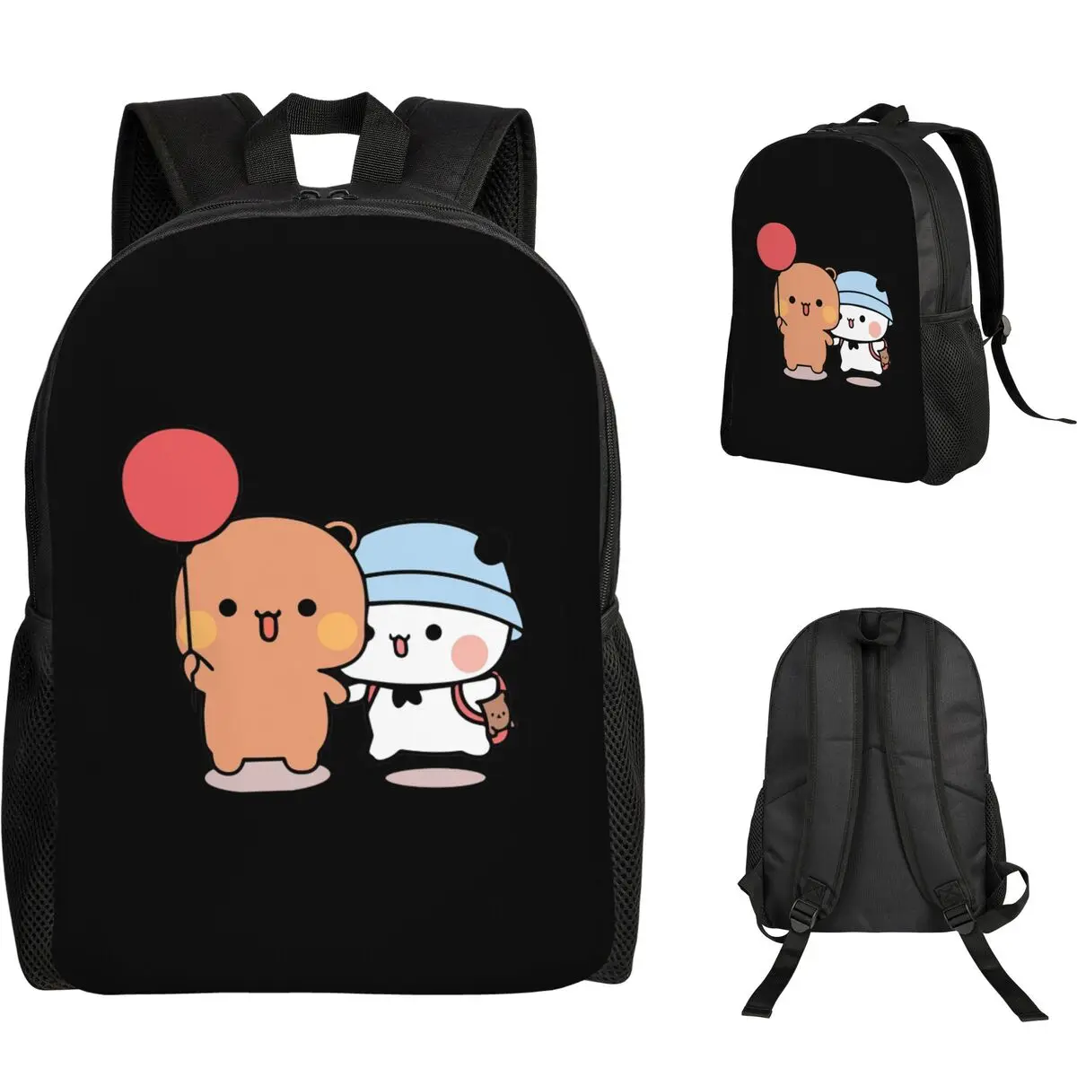 

Рюкзак с изображением медведя и панды Бубу Дуду, школьная сумка для мальчиков и девочек, школьная сумка, сумки на плечо для компьютера