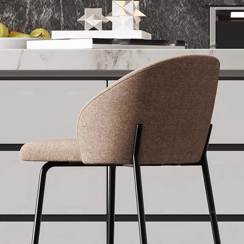 High quality Nordic bar chairs, simple waterproof modern bar chairs, metal comfortable chairs, home furniture