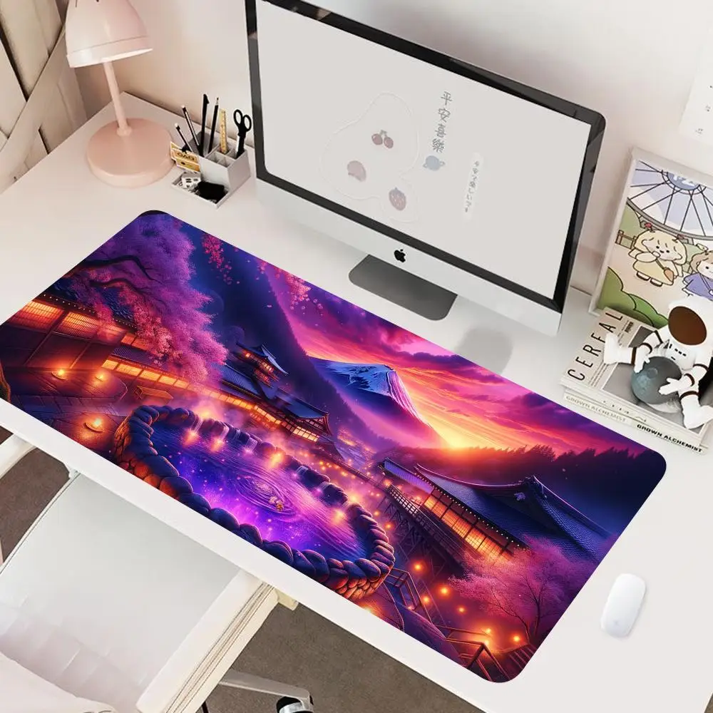 F-Fuji podkładka pod mysz XXL 800x400mm podkładka pod mysz duży komputer Laptop antypoślizgowa mysz dla graczy klawiatura podkład na biurko podkładka pod mysz