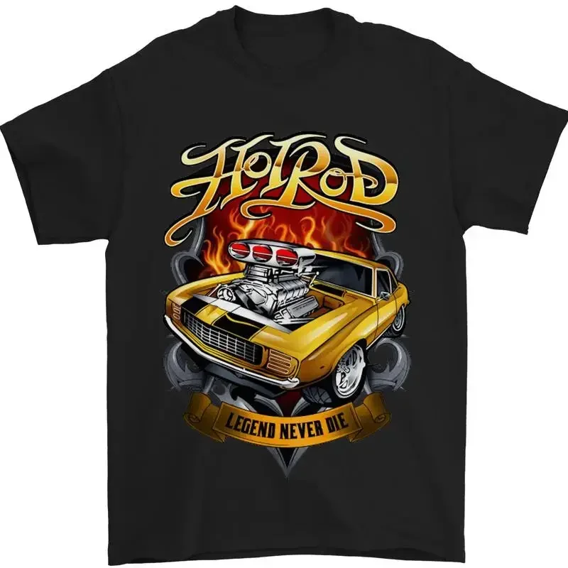 Hotrod Legend Hot Rod Dragster 100% Cotton T-Shirt for Men
