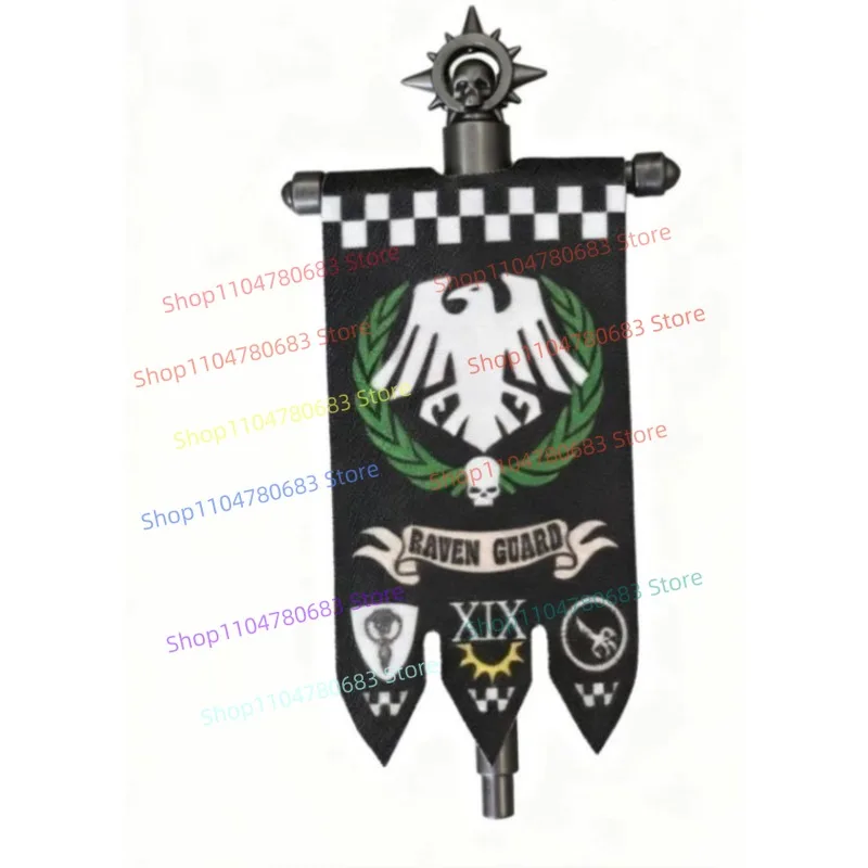 Klocki MOC Flaga Bojowa Legionu Akcesorium Mini Figurka Model do Składania Dekoracja Anime Gra Zabawka Prezent Kolekcjonerski