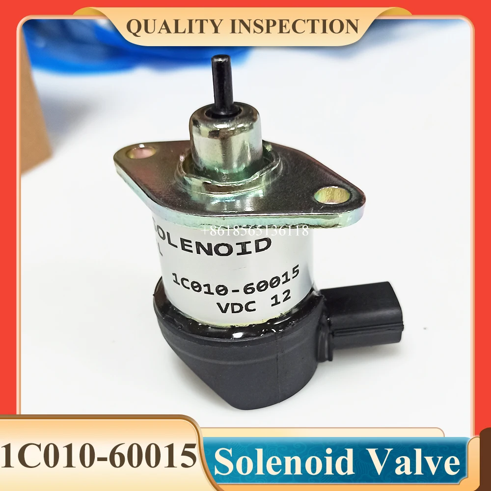 1C010-60015 12V Fuel Shut Off Solenoid For Kubota M8200 M8540 M9000 M9540 M95S M95X 1C010-60016 1C010-60017