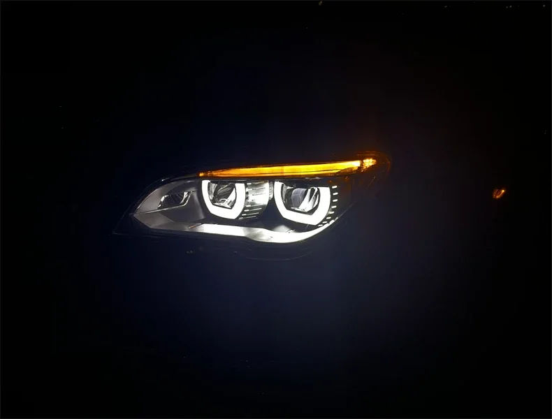 Headlight headlamp assembly for  BMW 7 series 730 740 750 760 2009-2013 led drl low and high beam turn signal car accessories