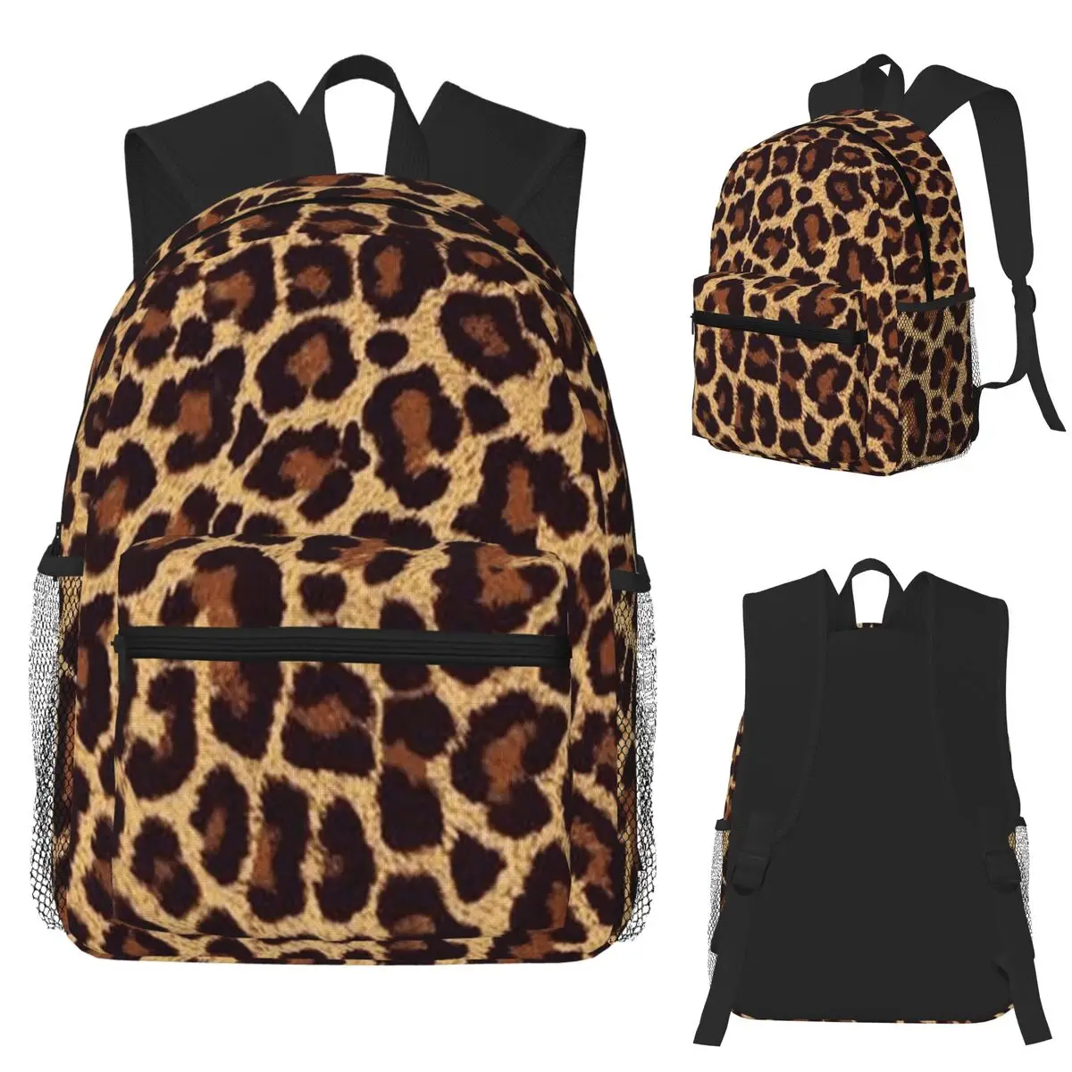 

Cheetah Print Student Backpack School Bag Hiking Travel Daypack for Men Women Fashion Bookbag Shoulder Bags