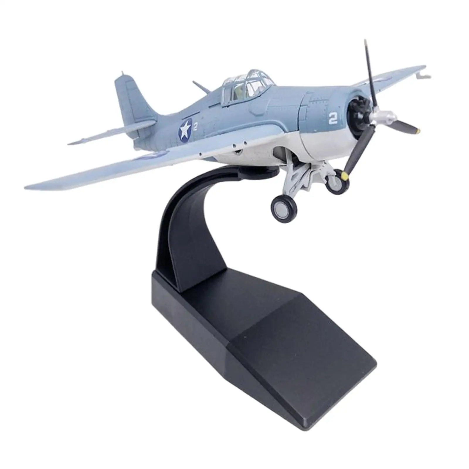 US  Plane Model 1:72 Scale 3D Alloy Simulation Ornament Fighter Model Toy for Living Room Home Table Decor Accessory