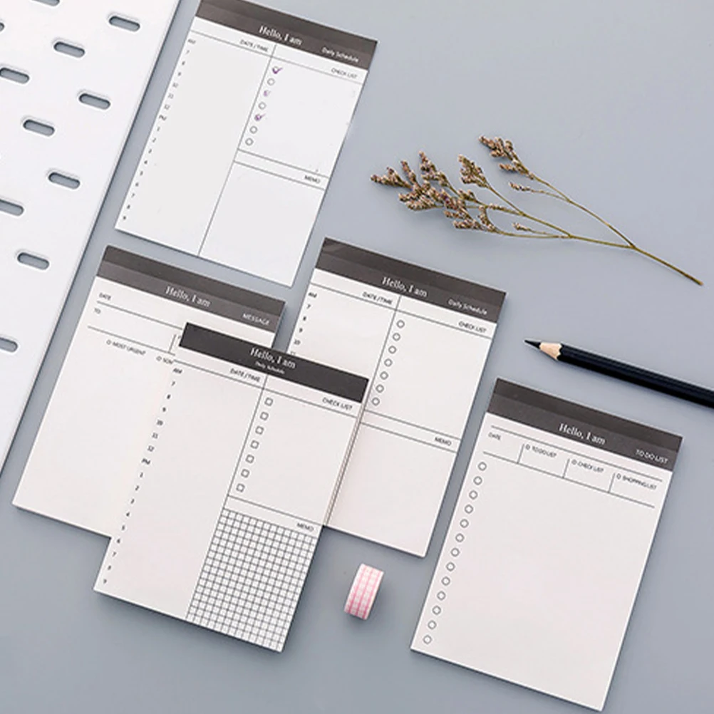 

Note Pads Daily Use Compact Planner High Grade Paper Smooth Writing Household Memo Pads Convenient Notepad Student Office Work