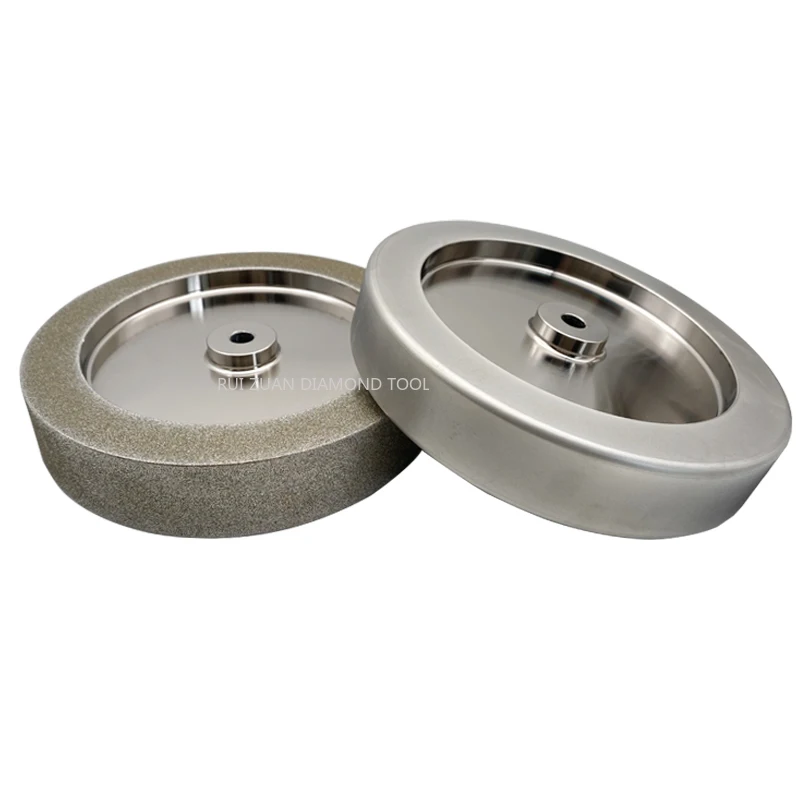 CBN Grinding Wheel 80/160/400/1000 Grit, for T4 T7 T-8 Sharpening System 200mm 250mm, 12mm Arbor, 38/50mm Width