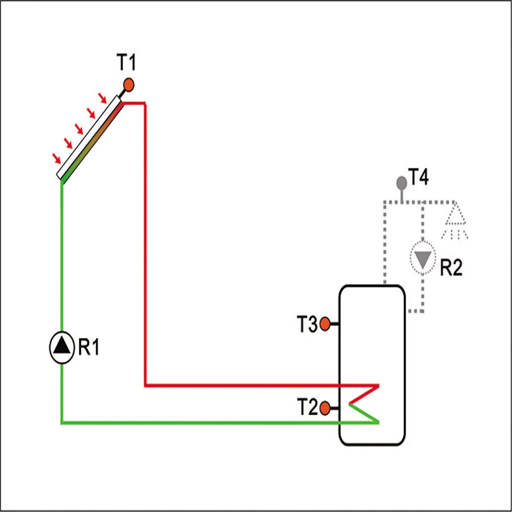 Imagem -06 - Controlador Solar do Aquecedor de Água com Wi-fi Opcional para o Sistema Split Temperatura Diferencial Sr258