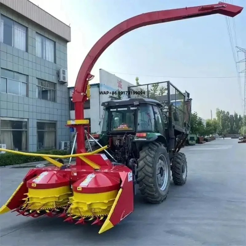 Tractor Mounted Mini Forage Single  Row Two Row Corn Silage Harvester Machine