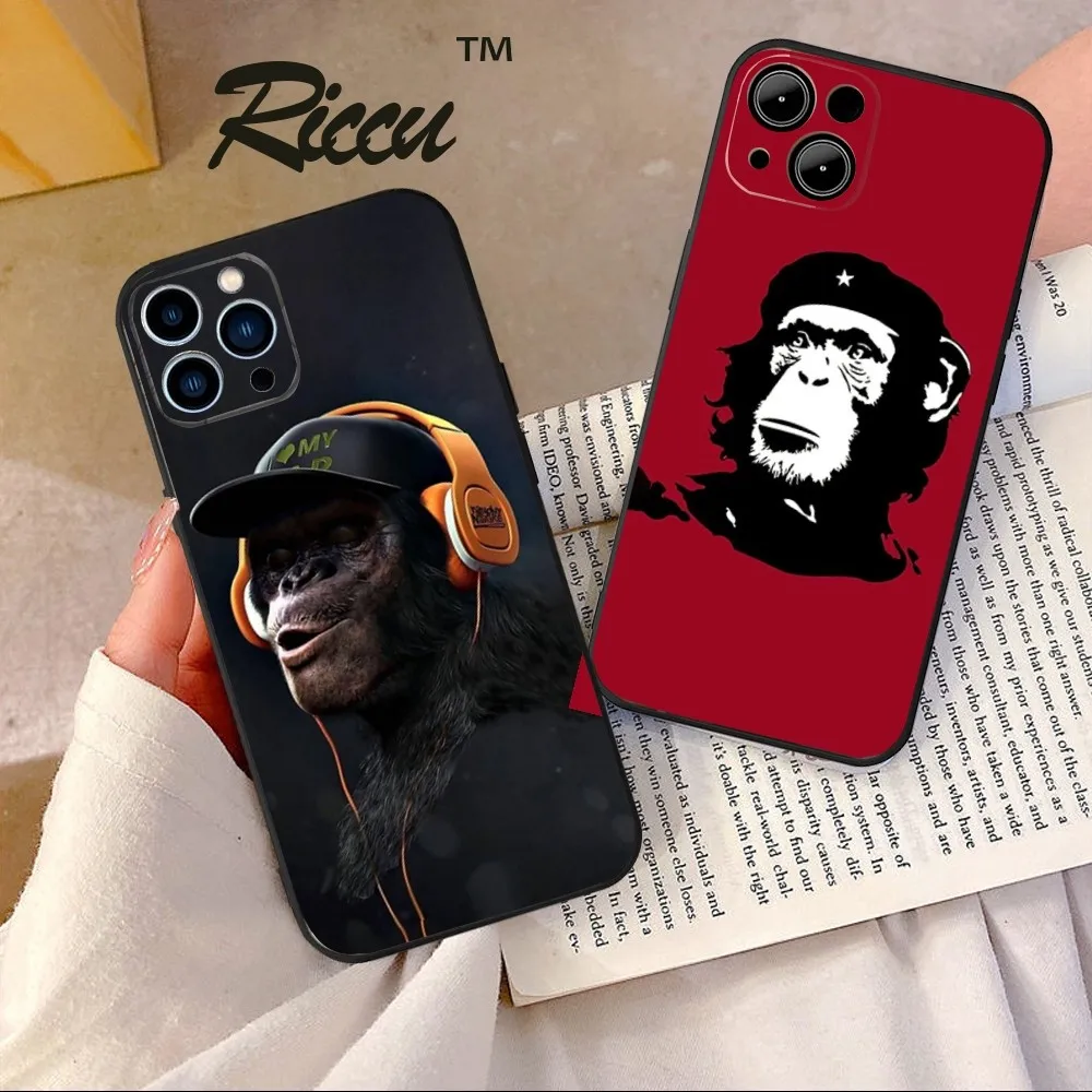 Monkey Gorilla Art Design   Phone Case  For IPHONE 15,13,14,12,Mini ,11, Xr, X ,Xs Pro Max 8, 7 Plus Back Cover