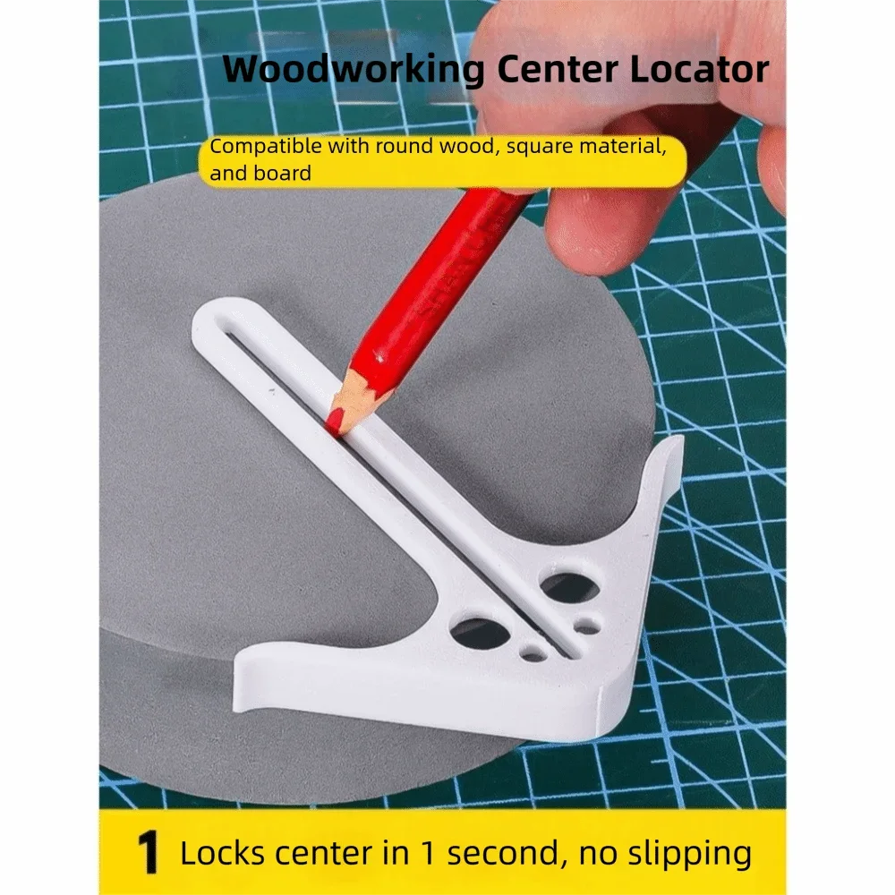 ABS Woodworking Center Positioning Locator Efficient No Slippage Woodworking Center Marking Guide Line Ruler Precise General