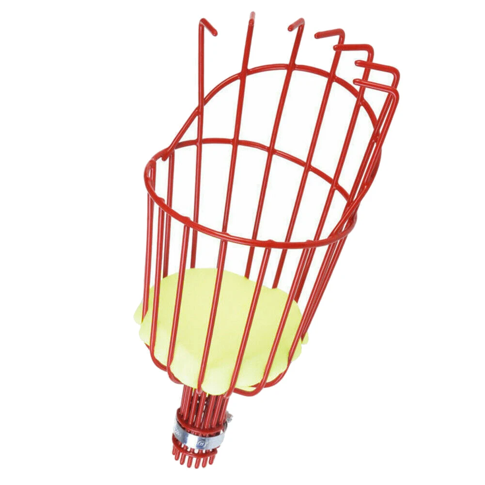 Efficient Fruit Picker Tool Professional for Orchard Garden Harvesting Plastic Coated Iron Basket with Foam Padding Durable